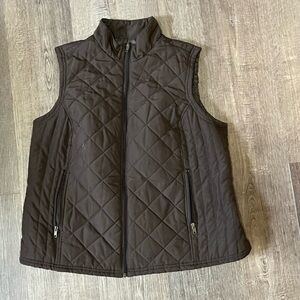 Brown Quilted Vest